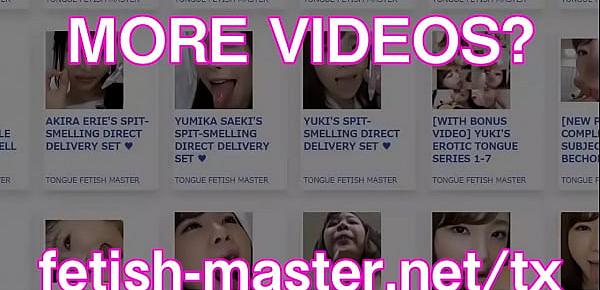  Japanese Asian Girls Face Licking, Tongue Fetish, Spit Fetish - More at fetish-master.net